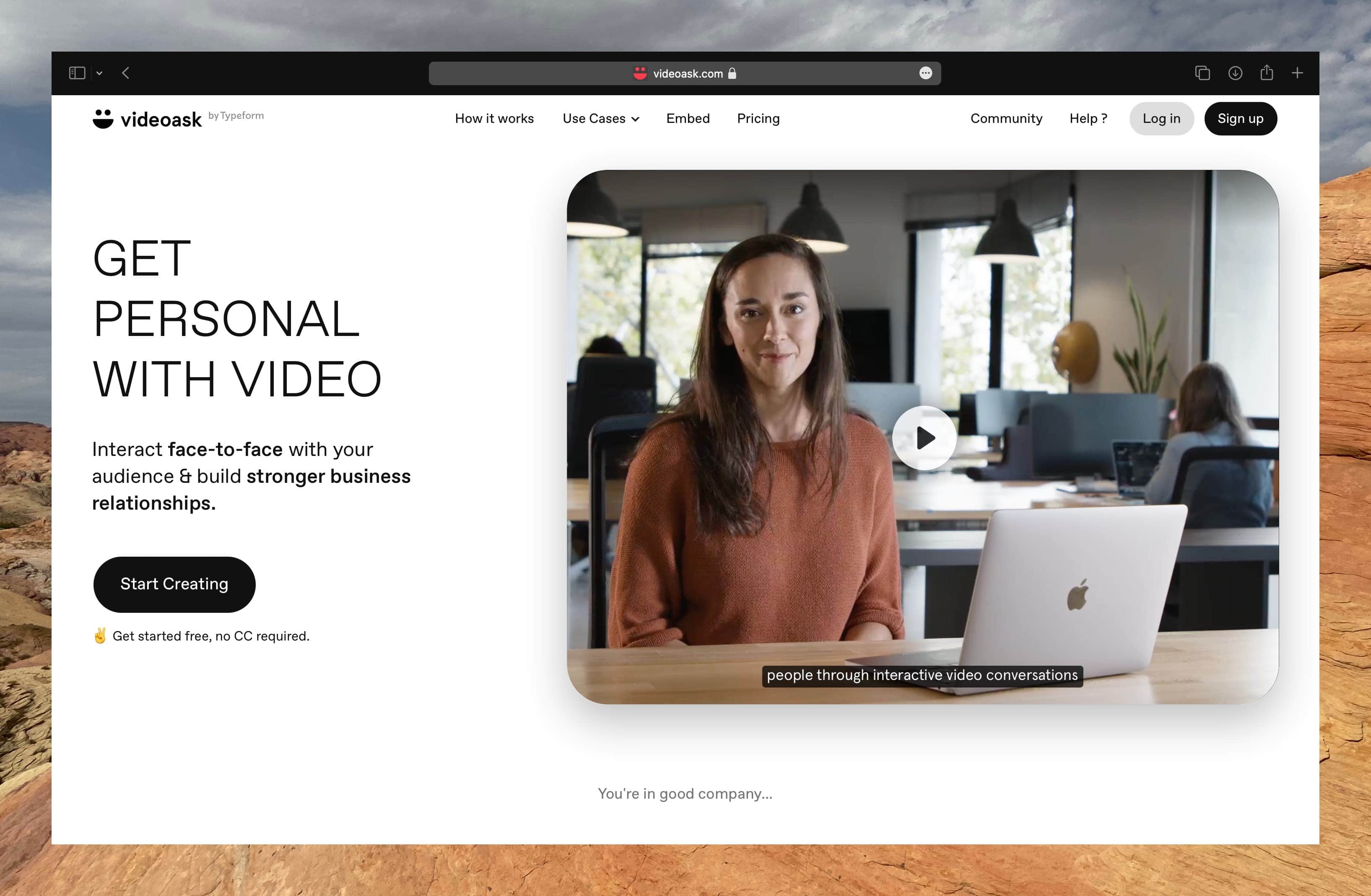 Videoask for user feedback