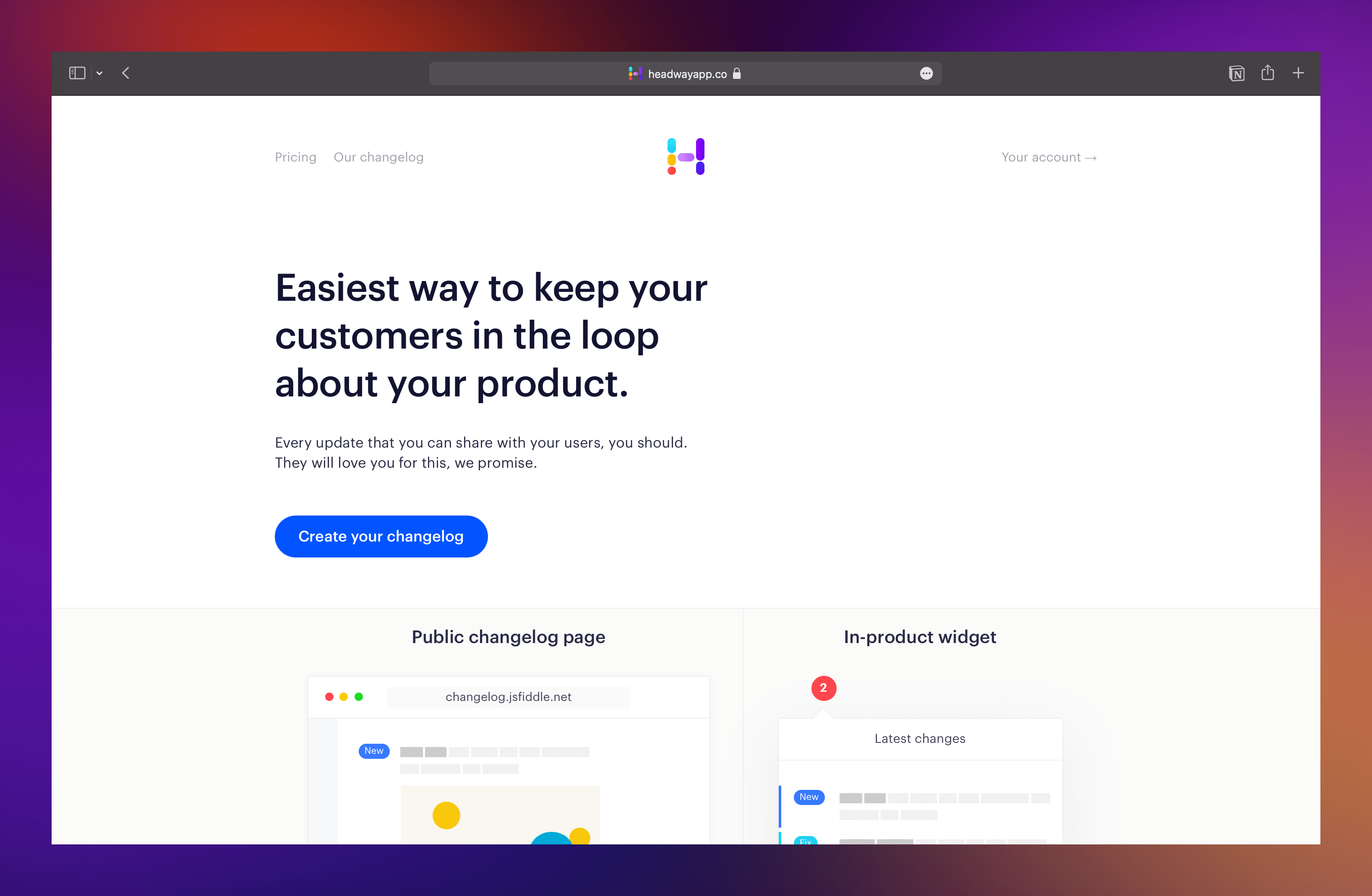 Product Changelog Software List