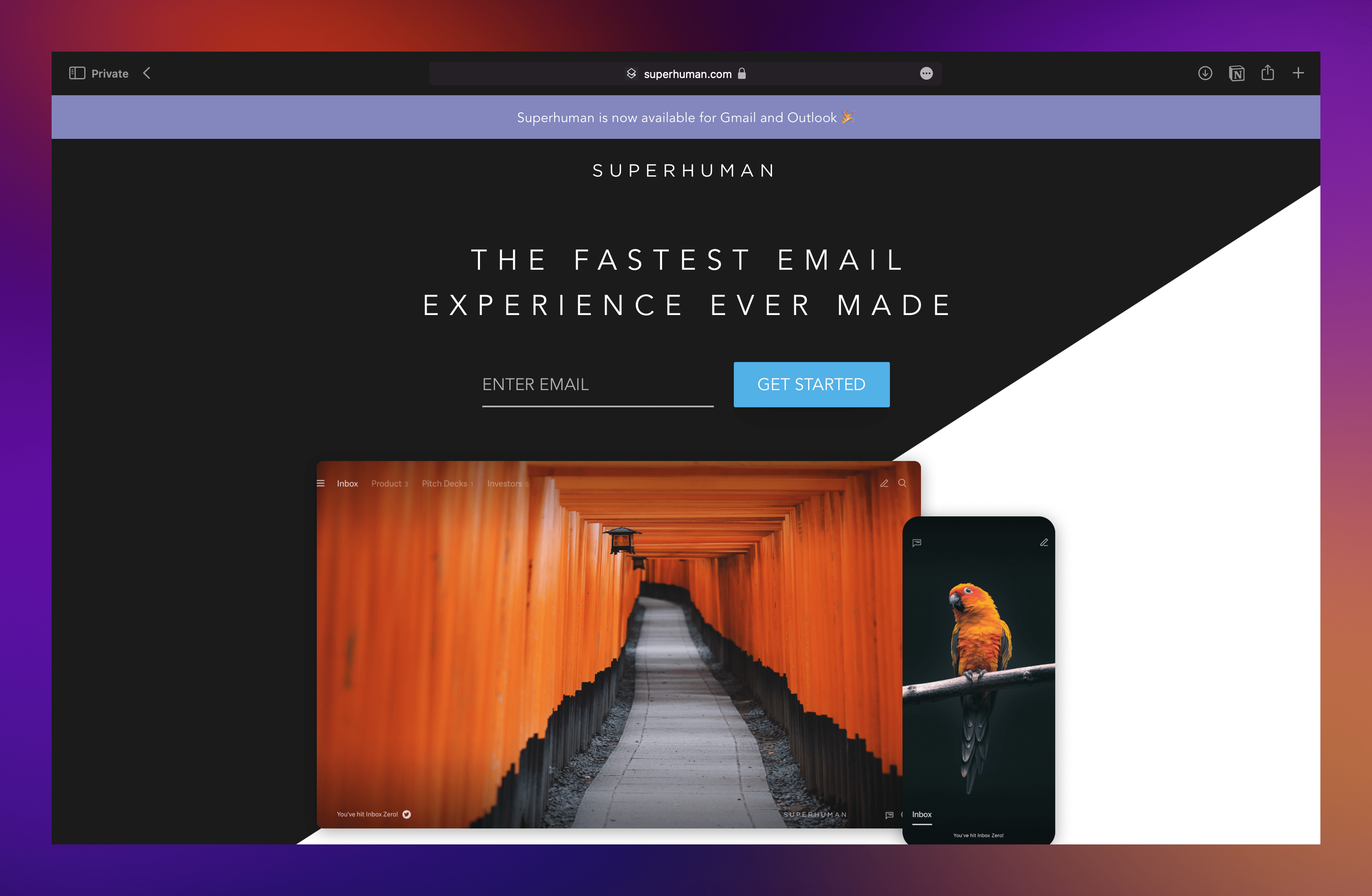 Superhuman email for product management